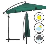Springos® Premium Parasol XXL Ø 350 cm Parasol ampli avec manivelle incl. housse | Parasol de jardin tournant étanche Protection solaire terrasse jardin
