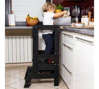 Springos Tour D'apprentissage Et Observation Pour Enfants, Kitchen Helper, Made In Eu Blanc