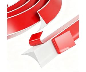 Springwillfly Bordure d'angle interne avec couche permanente, construction imperméable pour une utilisation à long terme dans les zones à forte humidité (blanc)