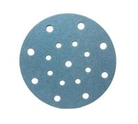 Springwillfly Disque de ponçage floqué à 17 trous 150 mm pour peinture de voiture, polissage, réparation et préparation des rayures, compatible avec les ponceuses ordinaires (maille 60)