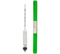 Springwillfly Hydromètre pour mesurer la force et la teneur en sucre pour les boissons avec une plage de 0 à 100 degrés et des lignes d'étalonnage clairement définies (0-40 degrés)
