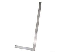 Springwillfly Règle carrée de charpentier en forme de L en aluminium Outil de mesure de construction Guide de mise en page Équerre d'atelier (500 mm)