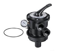 Springwillfly Valve multiport de rechange SP0714T pour variflo XL Top Mount 3,8 cm Plomberie compatible avec les filtres à sable Hayward Pro VL Series Noir