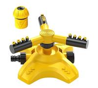 Sprinkler De Pelouse,Asperseur Rotatif Automatique 3 Bras 360° - Arroseur pour Gazon,pour Terrasse Jardin Fleurs Été Printemps Anniversaire