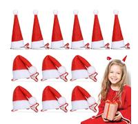 Sprinlot Chapeau De Père Noël Epingles à Cheveux, 12 Pcs Mini Bonnet De Noël, Accessoire Noel, Barrette Noel Cheveux Fille, Rouge, Pour Les Décorations De Fête Sur Le Thème De Noël