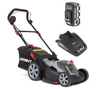 Sprint 18V Tondeuse à gazon Lithium-Ion 37 cm de largeur de coupe 370P18V, Powered by Briggs & Stratton, jusqu'à 520 m2, comprenant 1 batterie 5Ah et un chargeur, garantie 5 ans.