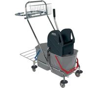 Sprintus Seau à roulettes double chrome pro 2x17 litres ; 301081
