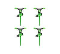 Arroseurs rotatifs 4 pcs vert et noir 16x13,5x25,5 cm ABS et PP