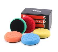 SPTA Hexlogique Polissage Pad, 5 Pièces 80mm / 3.5 Pouces Éponge de Polissage Kit de Polissage pour Voiture Polisseur Tampon Pad/pour RO/DA Double Action polisseuse Polissage -FPTHS3-MIX