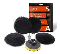 SPTA peaux de polissage Bonnet de polissage auto-agrippant en laine d'agneau 80 mm et disque de polissage Pour Machine à polir polisseuse rectifieuse