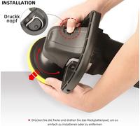 SPTA Polisseuse 125mm/150mm/180mm Set Vitesse variable 1200 Watt Polisseuse avec set d'accessoires Eponge de polissage Disque de laine Voiture Bateau