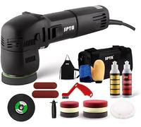 SPTA Polisseuse de polissage, 7,6 cm, 10 mm/780 W, vitesse variable, outil de nettoyage automatique à double action avec tampons de polissage DA, disques de ponçage, brosse de conditionnement