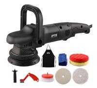 SPTA Polisseuse Orbitale Polisseuse Excentrique 3800RPM, 150mm/125mm Polissage Pad, 6 Vitesse Variable Ponceuse, pour Le Polissage, Cirage, Ponçage- DAPSET-EU