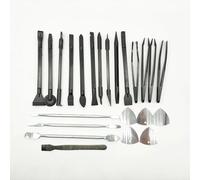 Spudger en plastique ESD de haute qualité, lame métallique, pied-de-biche, outils manuels multi-outils, jeu de barres de levier, 23 pièces