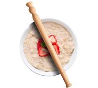 Spurtle en bois, tige traditionnelle écossaise en bois, 29,5 cm, en chêne issu de forêts gérées durablement, d'origine anglaise
