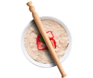 Spurtle en bois, tige traditionnelle écossaise en bois, 29,5 cm, en chêne issu de forêts gérées durablement, d'origine anglaise