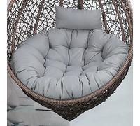 SPXMQSS Coussin Fauteuil Rotin Rond, Remplacement Coussin Chaise Suspendue Lavables Amovibles, Pad Chaise D'Oscillation avec Sangles pour Jardin Plage Patio ExtéRieur IntéRieur (O 120cm)