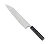 Spyderco Wakiita Gyuto Couteau de cuisine Premium avec lame en acier inoxydable CTS BD1N 24,1 cm et manche noir G-10 - PlainEdge - K19GP