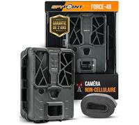 SPYPOINT FORCE-48 Caméra de Surveillance extérieure Non cellulaire, 48MP, vidéo 720p, 48 LED Faible luminosité, Vision de Jour et Nuit, portée de Flash et détection 24 m, écran LCD