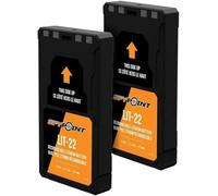 SPYPOINT LIT-22 Pack de 2 Batteries Rechargeables Lithium 7,4V 5,4Ah, pour caméras cellulaires Flex (M, S, E-36, Plus), câble de Chargement Secteur Inclus, Batterie extérieure Longue durée