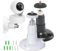 SQAQS 2 Supports pour Caméra de Sécurité, Petit Support de Caméra pour un Usage Domestique, Fixation Murale Caméra, 360 Degré Réglable, Facile à Installer, Utilisation à L'intérieur et à L'extérieur