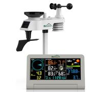 SQECH Station Meteo Interieur Exterieur Sans Fil Avec Capteur 7 en 1