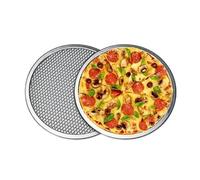 SQIANKUN Assiette à Pizza 1 Pièces Antiadhésif Pizza Écran Pan Plateau De Cuisson Filet Outils Cuisine, Sans Soudure En Aluminium Maille Gril Pâtisserie Ustensiles(12inch)