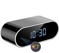 SQINGG Camera Espion 1080P Mini Camera Surveillance WiFi -Interieur 150° HorlogeCaméra Cachée Espion a Distance Discrete Supportant la Vision Nocturne et la Détection de Mouvement (Black)
