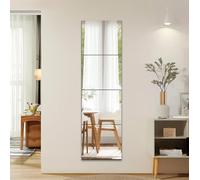 Sqinor Lot de 4 miroirs adhésifs en Verre - 35 x 35 cm - Grand Miroir à Coller - Miroir Mural décoratif pour Couloir, Chambre à Coucher, Salon, Mur, Armoire, Porte