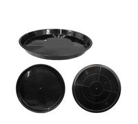 SQQCREATO Coupelle Pot De Fleur Soucoupe Ronde en Plastique for Pot de Plante, 3 pièces, 14/18/22/26/30cm