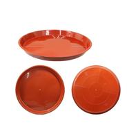 SQQCREATO Coupelle Pot De Fleur Soucoupe Ronde en Plastique for Pot de Plante, 3 pièces, 14/18/22/26/30cm
