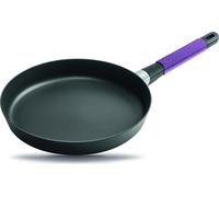 Squality Poêle plate, Violet, 24cm⌀, 5cm de haut, 1.0l de volume, Poignée ergonomique, INDUCTION
