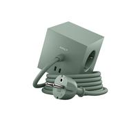 Square 1 - Avolt Cube de prises avec USB C dfp Design Chêne vert - 7350103840199