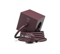 Square 1 - Avolt x Bauhaus Cube de prises avec USB-C édition exclusive Mulberry Red dfp Design - 7350103841219