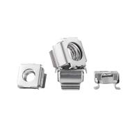 Square Hole Cage Nuts ， Écrou cage à cartes M4-M8 3/5 pièces, écrou flottant carré en acier inoxydable 304 et Zinc(304 Stainless Steel,M4-5Pcs)