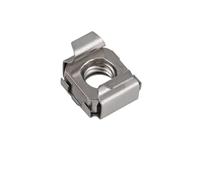 Square Hole Cage Nuts ， Écrou de cage à cartes carré élastique flottant M4-M12 5 pièces chacun multicolore(304 stainless steel,M6-5pcs)
