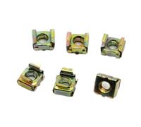 Square Hole Cage Nuts ， Écrou de Cage à cartes, écrou flottant, Cassette, boîtier élastique M4 M5 M6 M8 M10 M12(M6 10pcs)