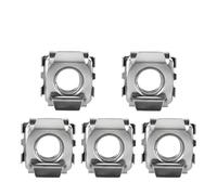 Square Hole Cage Nuts ， Écrou de cage à cartes en acier inoxydable M4/M5/M6/M8, encliquetable flottant for support serveur, 3/5/10 pièces(5pcs,M8)
