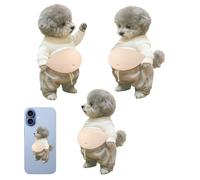 Squeeze Autocollants de papeterie à thème animal avec ventre doux - Autocollants 3D Squeeze de chiens pour scrapbooking, journal, bouteille, portable, valise, tasse et