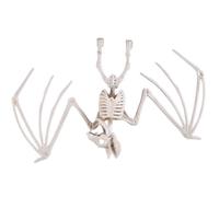 Squelette de Chauve-Souris à Suspendre - PTIT CLOWN - 22239 - Décoration Halloween, Maison Hantée - Plastique - 16 x 30 cm - Blanc