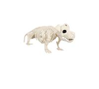 Boland 72416 Squelette pour chien, taille 52 cm, bouche mobile, chien, factice, en plastique, décoration pour Halloween, carnaval ou fête à thème, beige-noir