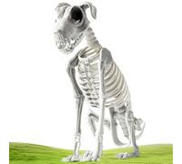 Squelette de Chien Halloween Décoration Halloween Effrayante Chiot Assis Os | Décor Squelette Animal Horreur pour Chambre Salon Appartement Maison Hantée Bureau Entrée Fête Pièce Maîtresse