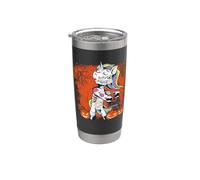 Squelette de licorne drôle Halloween Dab Dance Magical Gobelet isotherme en acier inoxydable double paroi