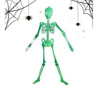 Squelette d'halloween Accessoires Crâne Et Os Réalistes Effrayants Lumineux