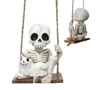 Squelette Halloween Oscillant Figurine en Résine Design Chien Effrayant