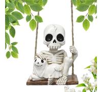 Squelette Halloween Oscillant Figurine en Résine Design Chien Effrayant