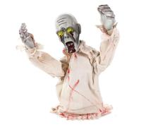 Squelette Zombie Détaillé, 60X30X20, Modèle Zombie Chauve avec Support