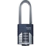 Squire Cadenas robuste (Vulcan Combi 50/2,5) - Anse longue la plus robuste - Cadenas Vulcan à 4 roues - Alliage d'acier moulé pour résister à la corrosion - Serrure résistante aux intempéries pour la