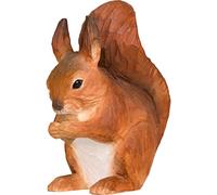 Squirrel rouge sculpté à la main.