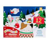 Squishmallows Micromallows - Calendrier de l'Avent de 12 jours 2025, inclut Cam The Cat Christmas Edition, Tom The Festive Christmas Tree, Nick en tant que Père Noël, Manny le bonhomme de neige et